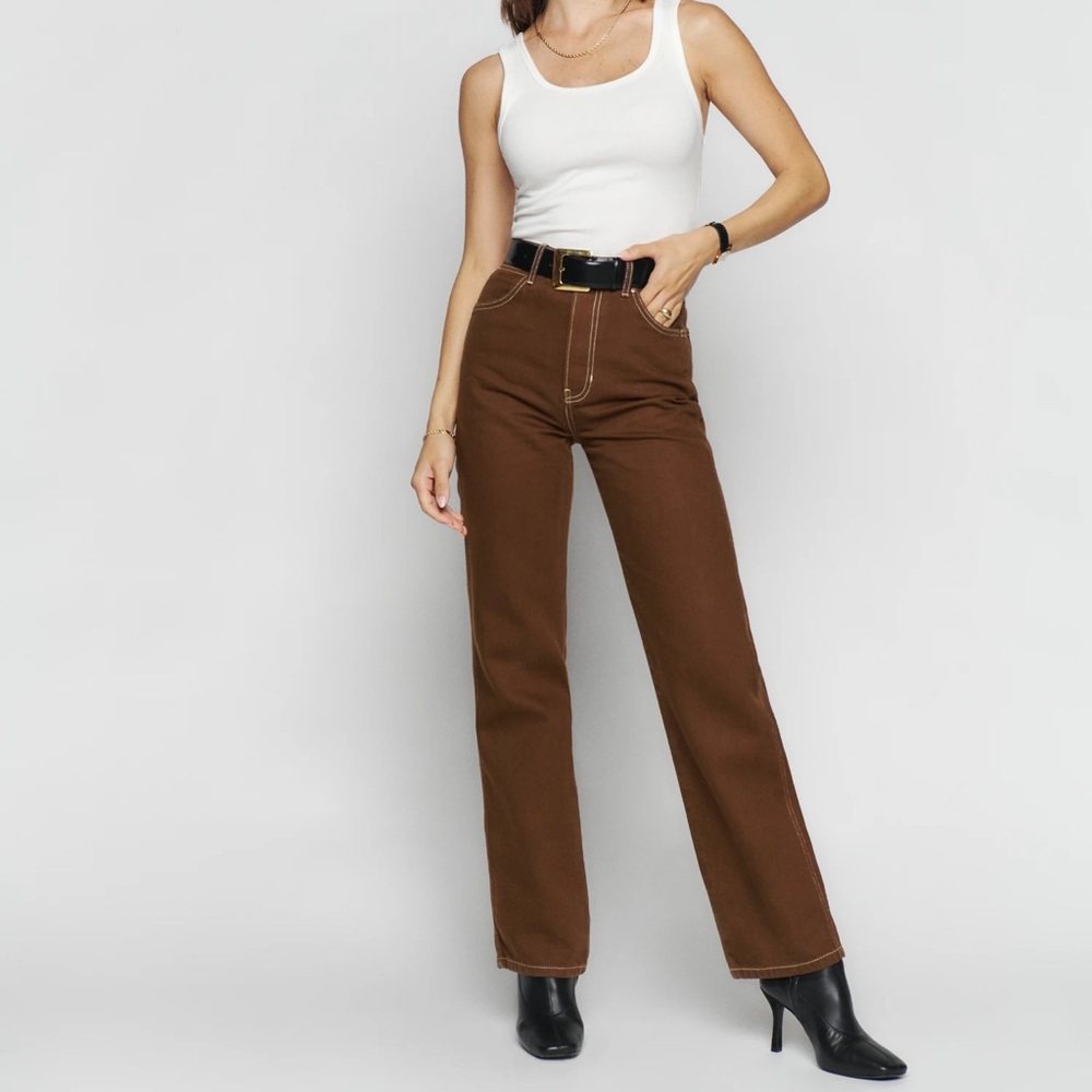 Reformation Cowboy High Rise straight jeans